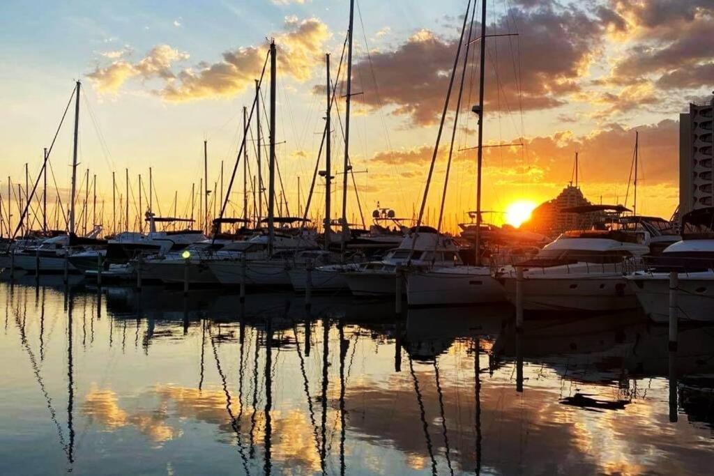 Апартаменты Vue Imprenable Sur Le Port, Proche Plages ! Ла-Гранд-Мот Экстерьер фото